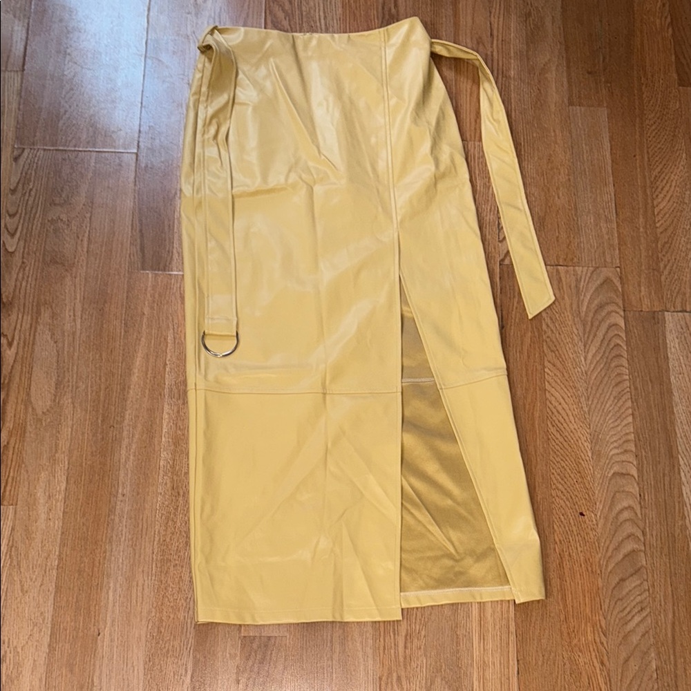 RIHOAS Yellow Pencil Skirt